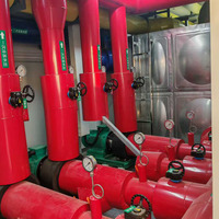 Station de refroidissement intégrée connectée au réseau DYF, unité de traitement d'eau monobloc, composants PLC, garantie 1 an, 40000 kg