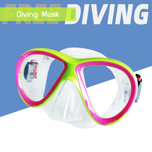 Masque de plongée à double lentille pour enfants, verre trempé, silicone liquide, étanche, anti-buée, sports nautiques - Product Image 3