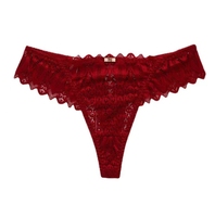 Culotte Tanga Taille Basse pour Filles avec Bretelles Croisées au Dos et Dentelle Transparente – Vente en Gros