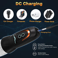 Elektrischer Masturbator für Männer Automatischer Vibrierender Masturbationsbecher 10 Vibrationen 8 Stoß- & Rotationsmodi Sexspielzeug für Männer