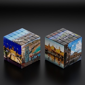 Wholesale Custom Spain Travel Souvenir 3x3x3 Magic <strong>Cube</strong> Glow In The Dark Promotional Gift For Tourism Spain Campaign - Product Image 5