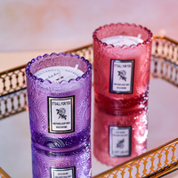 Bougie parfumée décorative, diffuseur d'arômes en relief, bougies naturelles non toxiques à combustion prolongée, cadeau assainisseurs d'air relaxants
