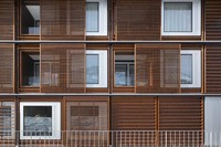 Persienne fixe en aluminium pour l'extérieur Volet métallique en aluminium Fenêtre à persienne aveugle
