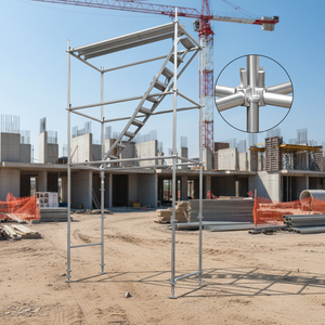 <span class=keywords><strong>Metaltech</strong></span> Me Construction Tower Poteau pliable d'intérieur Marque Shores Échafaudage utilisé Escaliers Échafaudage mobile - Product Image 1