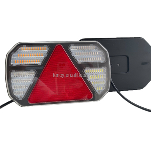 Feu arrière multifonction à LED pour <span class=keywords><strong>remorque</strong></span> <span class=keywords><strong>de</strong></span> camion <span class=keywords><strong>avec</strong></span> frein et <span class=keywords><strong>plaque</strong></span> d'immatriculation pour véhicules-État neuf - Product Image 1