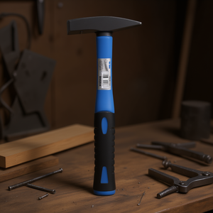 Martillo tipo alemán Fervi de 320g con cabeza de acero y mango azul para trabajo en metal y carpintería - Product Image 3