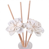 Bâton diffuseur d'arômes en fibre de 5 cm, motif Dahlia, sans flamme, pour diffuseur d'intérieur, accessoires d'aromathérapie