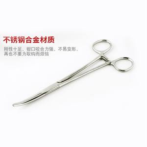 Pinzas Hemostáticas de Acero Inoxidable para Uso Médico y Veterinario, con Puntas Rectas y Curvas, Gancho Quirúrgico para Mascotas, Pinzas de Pesca - Product Image 1