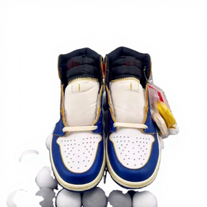 รองเท้าบาสเก็ตบอล JD 1 Mid SE Craft Mens Fly Woven Upper Mesh Midsole EVA Outsole สี Obsidian/ขาว/ฟ้าฝรั่งเศส ของแท้ 100% - Product Image 1