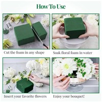 Mousse florale humide Oasis verte personnalisée pour l'absorption d'eau, pour la décoration de mariage