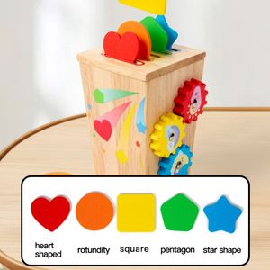 Juguete Montessori para Niños y Niñas, Juego Sensorial Divertido, Actividades de Aprendizaje Preescolar, Juego 4 en 1 de Clasificación de Colores de Madera - Product Image 4