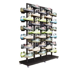 Tên Thương hiệu giày kệ trưng bày dễ dàng cài đặt hai mặt kệ lưu trữ cho bán lẻ Sneaker Giày bóng rổ giày dép khác - Product Image 1