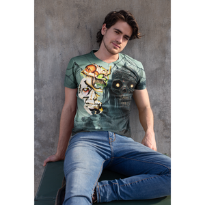 ชุดเสื้อยืดผู้ชายลายกะโหลกจู่โจม - Product Image 3