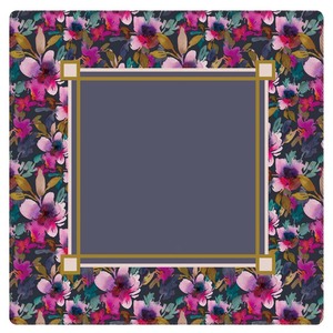 Aquarel Wild Berry Bloemenkrans Mahjong Tafelmat Antislip Waterdichte Speltafelhoes met Minimalistisch Crème voor Vrouwen Cadeau - Product Image 6