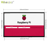 Raspberry Pi Layar LCD IPS 10.1 Inci 1024*600 1280*800 Kompatibel dengan Panel Layar Sentuh Kapasitif USB Modul Pengontrol Driver
