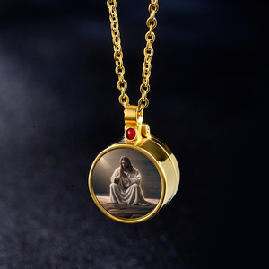 Colgante de caja abierta multicolor, collar de medallón flotante redondo de acero inoxidable flotante, venta al por mayor, fábrica de alta calidad - Product Image 5