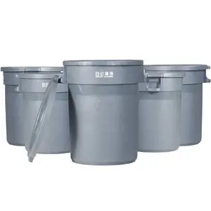 120 l 80 l umwelt-sanitär-recycling-kreisförmiger abfallbehälter für draußen für die straße korridor lagerhaus haus hof küche