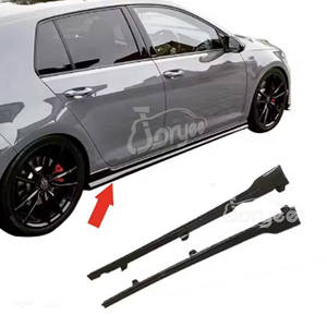 Nouvelles Jupes Latérales Sportives GTI Séparateur de Lèvre de Pare-chocs Avant pour VW Golf 7 <span class=keywords><strong>R</strong></span> MK7 2012-2022 Aileron Fibre de Carbone Accessoire de Tuning Automobile ABS - Product Image 1