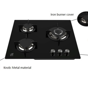 Estufa de Gas de Vidrio de 3 Quemadores de Alta Eficiencia Ksun, Ahorro de Energía, Duradera, Resistente al Agua, para Uso en Autocaravanas y Hoteles, 1 Año de Garantía - Product Image 4