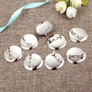 Broche Ronde Double Usage en Alliage de Zinc, Accessoire de Mode Unisexe, Outil de Bijouterie DIY, Pince à Cheveux, Décoration de Vêtements, Vente en Gros - Product Image 1