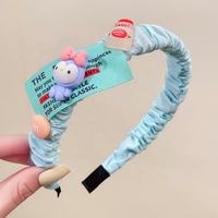 JIRIS Hot Kartun Kt Putri Ikat Kepala Warna-warni Buatan Tangan Anak-anak Ikat Rambut Elastis Aksesoris Rambut Anak-anak Accesorios Para Cabello