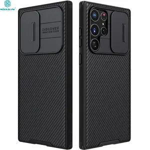 Voor Samsung Galaxy S23 S22 Ultra Case Nillkin Camera Bescherming Glijbaan Bescherm Cover Lens Bescherming Case Voor Galaxy S23 S22 +