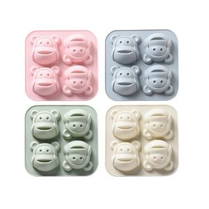 Molde de Silicona <span class=keywords><strong>para</strong></span> Hornear, Bandeja de Hielo <span class=keywords><strong>para</strong></span> Alimentos Sólidos <span class=keywords><strong>para</strong></span> Bebés, Pastel de Esponja al Vapor <span class=keywords><strong>con</strong></span> Diseño de Mono y <span class=keywords><strong>Arroz</strong></span> - Product Image 5