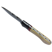 Couteau de chasse professionnel DIY en acier Damas de haute qualité, avec manche en bois confortable, pour usage industriel, personnalisable, OEM, garantie 3 ans