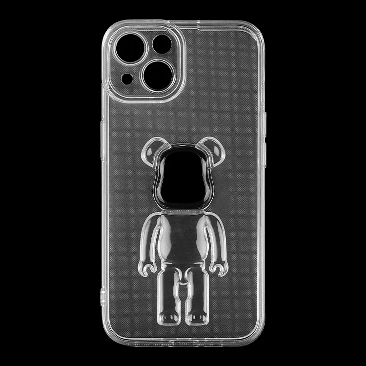 Custom Ins Cute Cartoon 3D Violent Bear Soft Tpu Protective Cell Phone Case For Iphone 13 12 11