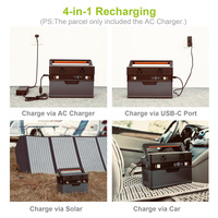 700W Lithium batterie Solarstrom Speicher generator Wechsel richter 666WH Camping im Freien Wandern RV Reisen