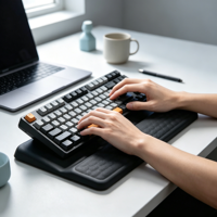 Support de poignet ergonomique transfrontalier en mousse à mémoire de forme pour clavier et souris, en stock, vente en gros