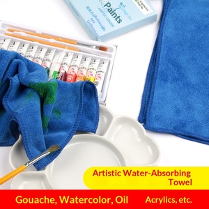 Serviette professionnelle bleue en gros pour étudiants en art - Éponge absorbante pour aquarelle, <span class=keywords><strong>gouache</strong></span>, craie, nettoyage de peinture - Product Image 4