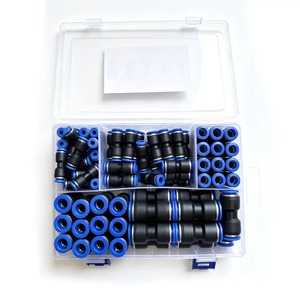 Juego de 40 Conectores Neumáticos Rectos de Empuje Rápido de 2/1", 3/8", 5/16", 1/4", 5/32" con Cuerpo de PU para Mangueras de Aire - Product Image 5