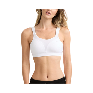 여성용 스포츠 브라 하이-최대 지원 십자형 스트랩 통기성 수분 위킹 나일론/면 - Product Image 1