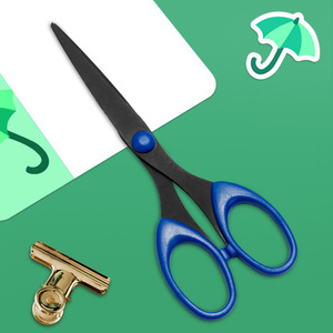 Yangjiang Office Scissors Blue Stainless Steel Straight Head Home Use Paper Cutting Scissors Bulk Specification - Product Image 3