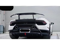 Kit carrosserie en fibre de carbone style P amélioré pour Lamborghini Huracan LP610, comprenant pare-chocs arrière et système d'échappement