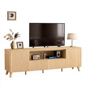 Support mural pour téléviseur LED au design <span class=keywords><strong>moderne</strong></span>, panneau en bois, meubles pour la maison, pour salon, chambre et hôtel - Product Image 1