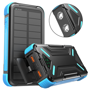 <span class=keywords><strong>Batterie</strong></span> <span class=keywords><strong>Externe</strong></span> <span class=keywords><strong>Solaire</strong></span> à Charge Rapide 20000mAh Portable Robuste 3 Modes avec Double Lampe Torche LED pour Camping en Plein Air - Product Image 2