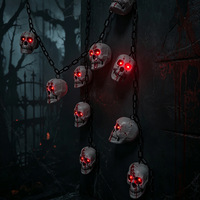 Nouvelle Décoration Suspendue en Chaîne Plastique pour Halloween, Ornement de Fond pour Maison Hantée, Salle d'Évasion, Accessoire d'Horreur (Sans Impression)