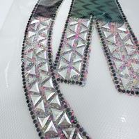 Modèle de transfert thermique pour la conception de mode, motif de transfert de strass, strass thermocollants pour vêtements