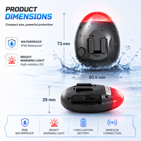 Feu arrière de vélo intelligent étanche avec capteur, traceur GPS GLONASS GSM, application Android WiFi, localisation en temps réel, facile à installer, retrouver mon vélo