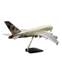 Modèle en résine d'avion Airbus A380 Thai Airlines, échelle 1/160, moteurs moulés sous pression, cadeau d'affaires, art populaire, réaliste