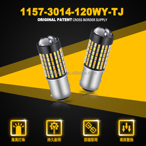 Jiachi 1157 <span class=keywords><strong>LED</strong></span> <span class=keywords><strong>switchback</strong></span> bóng đèn 3157 7443 P21W W21W PY21W kép màu trắng hổ phách 3014 120 SMD 12V tự động xe lần lượt tín hiệu ngày ánh sáng - Product Image 4