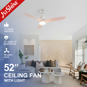 1stshine Couvercle de ventilateur de plafond à <span class=keywords><strong>LED</strong></span> pour éclairage à <span class=keywords><strong>LED</strong></span> à usage humide Lames en ABS Lampe de ventilateur de plafond à économie d'énergie - Product Image 1