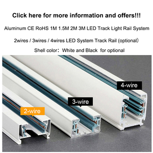 <span class=keywords><strong>Rail</strong></span> de guidage <span class=keywords><strong>extérieur</strong></span> <span class=keywords><strong>LED</strong></span> COB au design moderne 1M/2M avec noyau en cuivre épaissi, bande de <span class=keywords><strong>rail</strong></span> 2-4 fils et accessoires entièrement en aluminium - Product Image 2