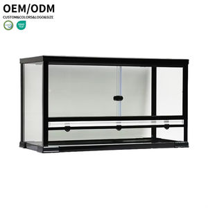 Terrarium en verre Relaxlines, enclos écologique pour <span class=keywords><strong>reptiles</strong></span>, terrarium en verre noir pour <span class=keywords><strong>reptiles</strong></span> - Product Image 6