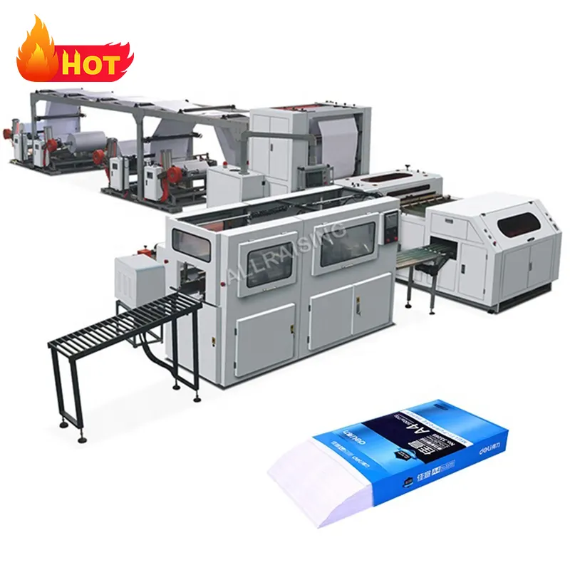 Machine de découpe et d'emballage de rouleaux à feuilles entièrement automatique A1 A2 A3 A5 A4 Machine de fabrication de papier