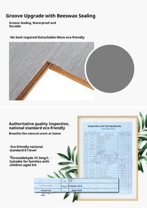 Suelo <span class=keywords><strong>Laminado</strong></span> de Madera Reforzado con Compuesto AC4, Patrón de Espina de Pescado, Sistema de Clic, Parqué Personalizado - Product Image 4