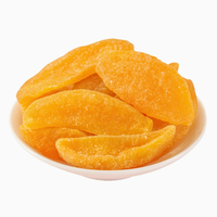 Groothandel zoete gedroogde gele perzikplakjes in siroop, natuurlijk vers fruit, gedroogd