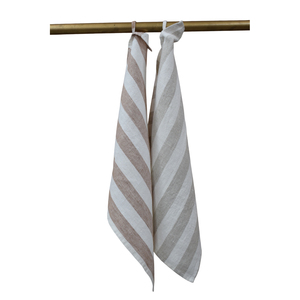 Flax Linen Striped <b>Tea</b> <b>Towel</b>-Eco-Friendly Quick-Dry Kitchen <b>Towel</b> for Maintenance Tasks - Product Image 3